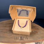 Collana in Ametista con Ciondolo Sole